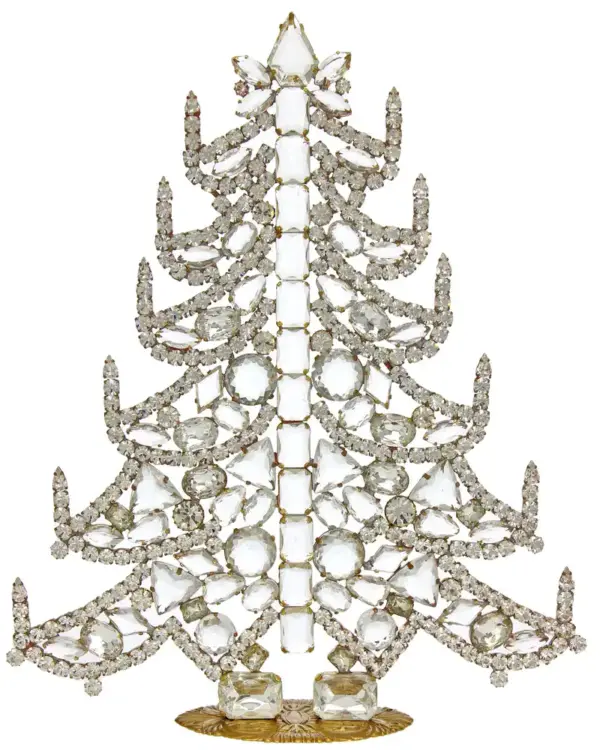 Giant silver Czech christmas tree