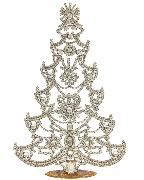 Giant silver Czech christmas tree