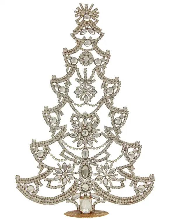 Giant silver Czech christmas tree