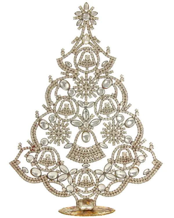 Giant forsty glass Czech christmas tree
